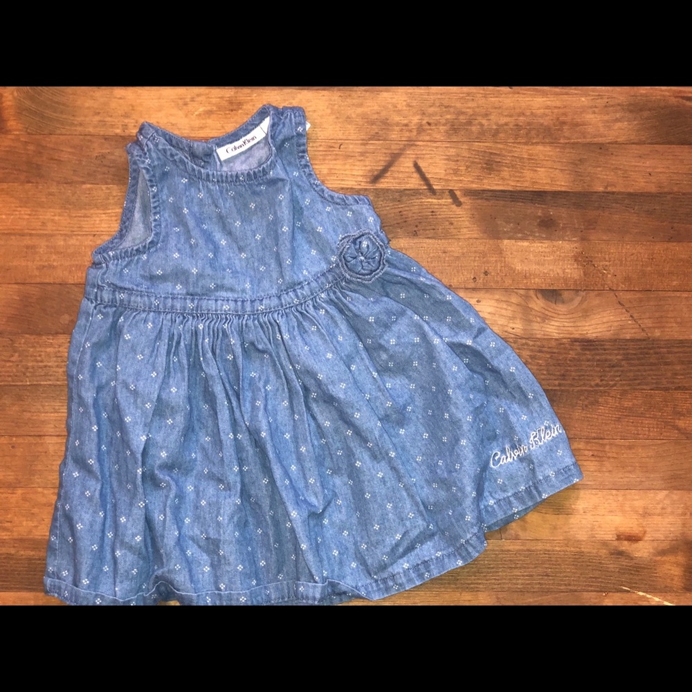 Blue jean baby summer dress